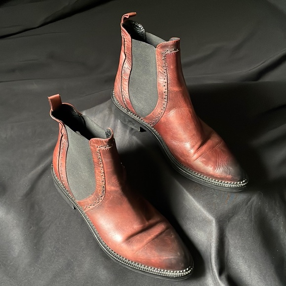 Stelle Monelli Shoes - Stelle Monelli leather cowboy style ankle boot beautiful soft Italian Leather